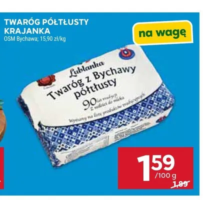 Twaróg półtłusty Krajanka Lublanka promocja w Stokrotka