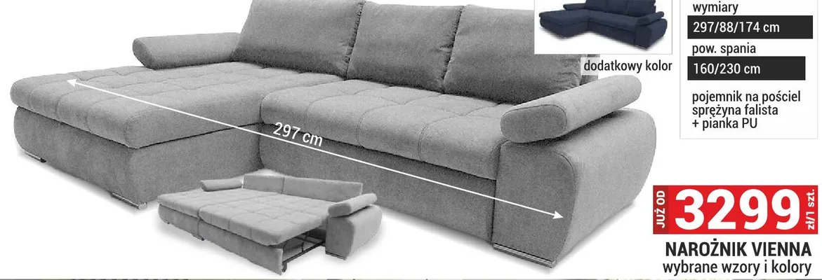 Narożnik Vienna promocja w Merkury Market