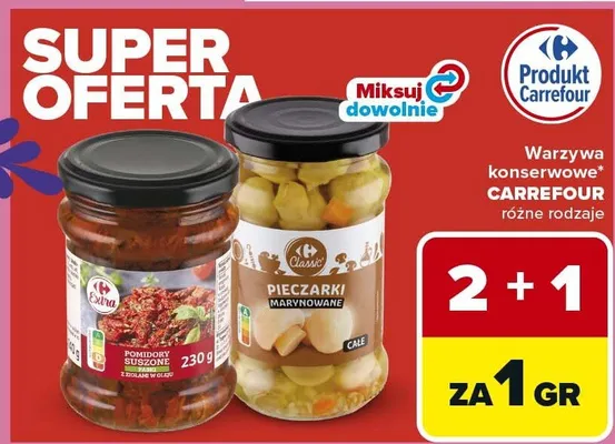 Warzywa konserwowe promocja w Carrefour Market