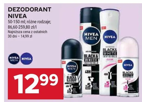 Dezodorant Nivea promocja w Stokrotka