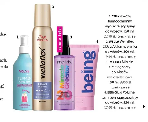 Szampon zagęszczający do włosów Being Big Volume promocja w Hebe