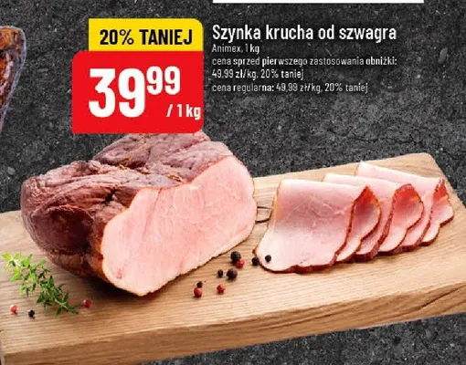 Szynka krucha od szwagra promocja w POLOmarket