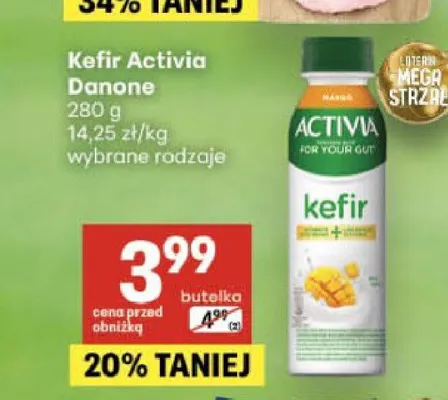 Kefir Activia Danone promocja w Delikatesy Centrum