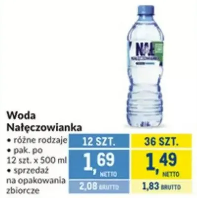Woda Nałęczowianka promocja w Makro