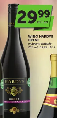 Wino Hardys crest wybrane rodzaje promocja w Euro Sklep