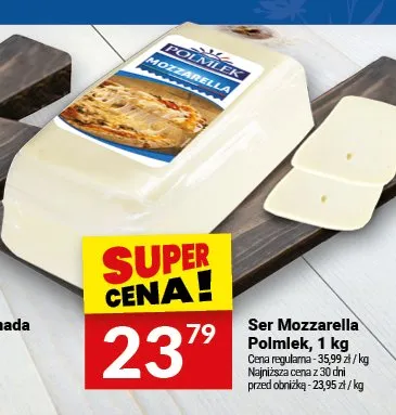 Ser Mozzarella Polmlek promocja w Twój Market