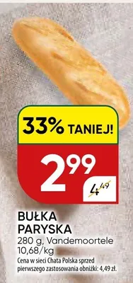 Bułka paryska promocja w Chata Polska