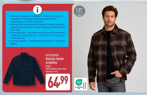 Kurtka męska m-xl Up2fashion promocja w Aldi