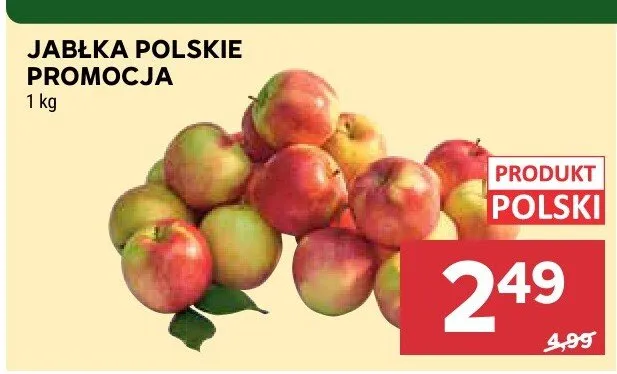 Jabłka polskie promocja promocja w Stokrotka