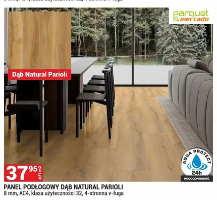 Panele podłogowe Parquet & Mercado Dąb Natural Parioli promocja w Merkury Market