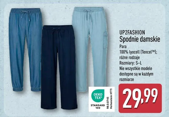 Spodnie damskie promocja w Aldi