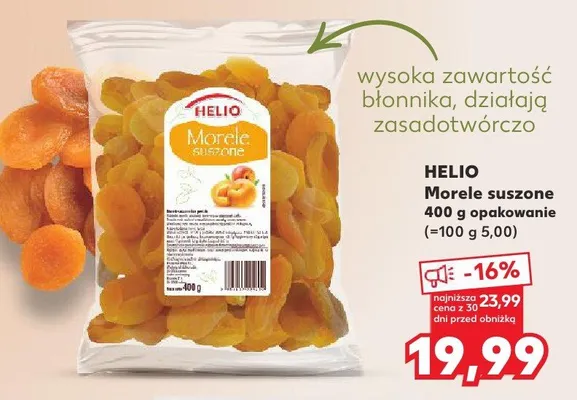 Morele suszone promocja w Kaufland