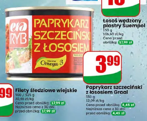 Paprykarz szczeciński z łososiem Graal promocja w Dino