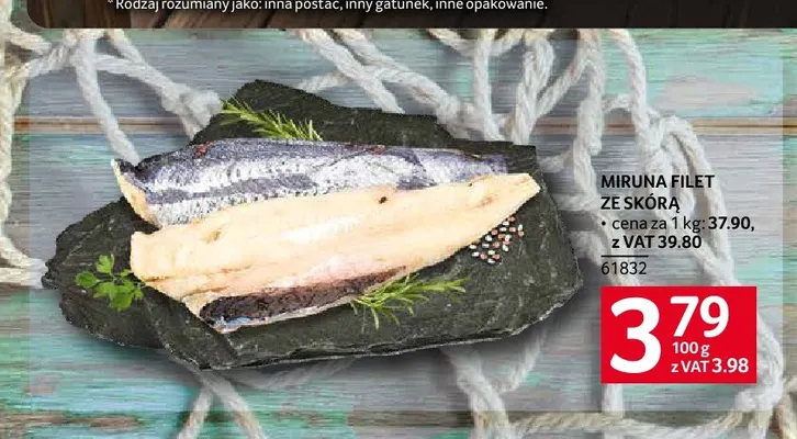 Miruna filet ze skórą promocja w Selgros
