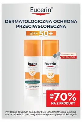 Fluid do twarzy Eucerin Sun Protection Pigment Control SPF 50+ promocja w Super-Pharm