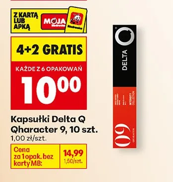 Kapsułki Qharacter 9, 10 szt. 4+2 GRATIS promocja w Biedronka