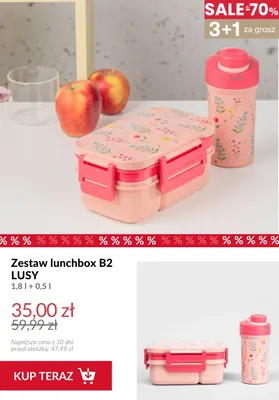 Zestaw lunchbox B2 Lusy 1,8 l + 0,5 promocja w Homla