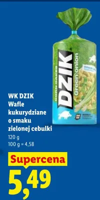 Wafle kukurydziane o smaku zielonej cebulki WK Dzik promocja w Lidl