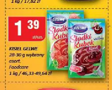 Kisiel Słodki Kubek owoce leśne Gellwe promocja w Chorten