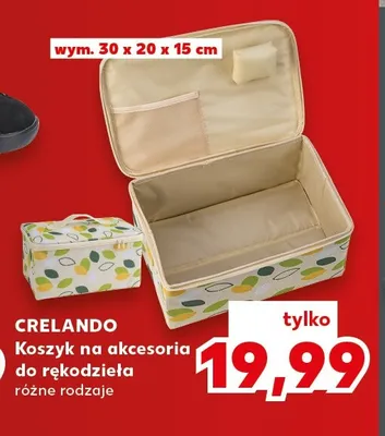 Koszyk na akcesoria do rękodzieła Crelando promocja w Kaufland