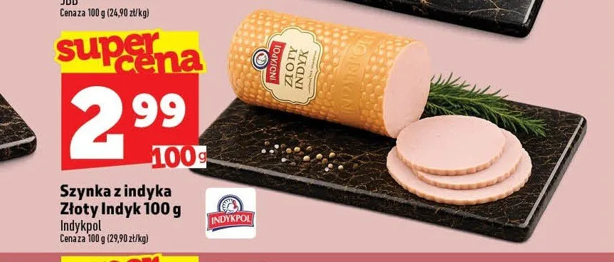 Szynka z indyka Złoty Indyk Indykpol promocja w TOPAZ
