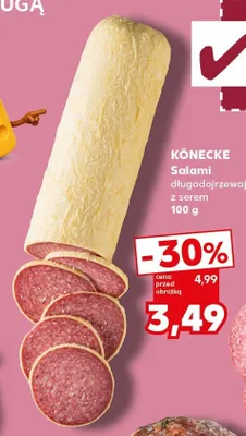 Salami długodojrzewające z serem Könecke promocja w Kaufland