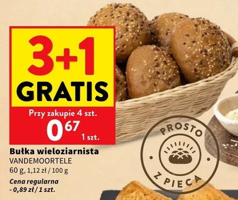 Bułka wieloziarnista Vandemoortele promocja w Intermarche
