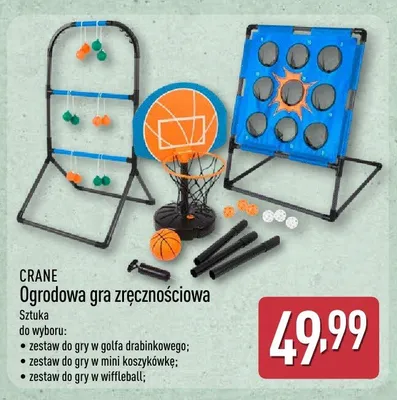 Ogrodowa gra zręcznościowa golf drabinkowy CRANE promocja w Aldi