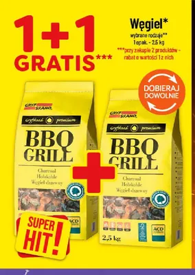 Węgiel drzewny Gryfskand BBQ Grill promocja w POLOmarket