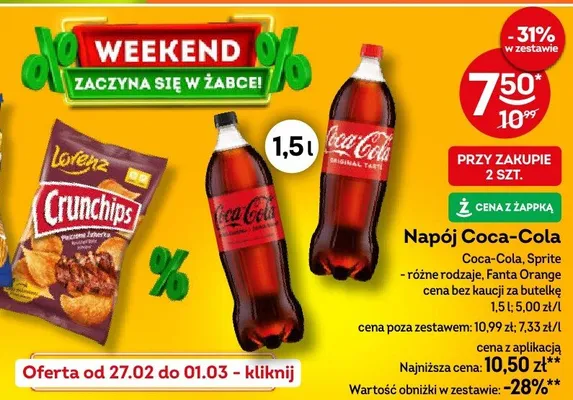 Chipsy Crunchips różne rodzaje promocja w Żabka