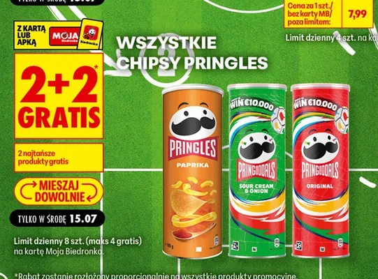 Chipsy Pringles Original promocja w Biedronka