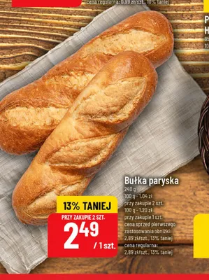 Bułka paryska promocja w POLOmarket