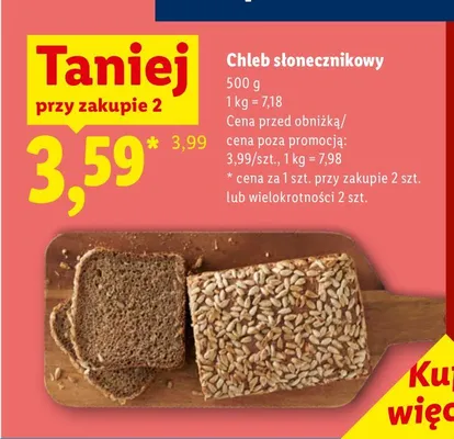 Chleb słonecznikowy promocja w Lidl