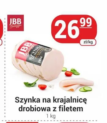 Szynka na krajalnicę drobiowa z filetem JBB Bałdyga promocja w Delikatesy Sezam