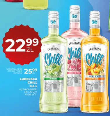 Likier Lubelska Chill Lychee Pop promocja w Duży Ben