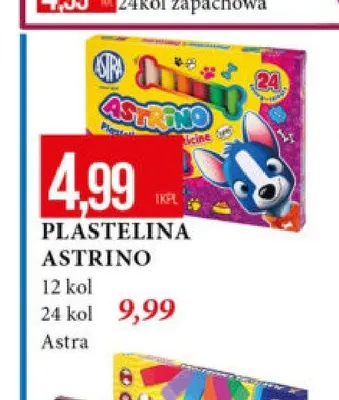 Plastelina Astrino Astra 12 kol promocja w Leclerc