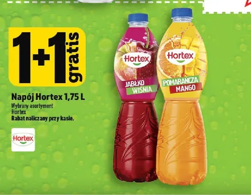 Napój Hortex Jabłko Wiśnia promocja w TOPAZ