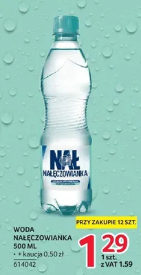 Woda mineralna Nałęczowianka delikatnie gazowana promocja w Selgros