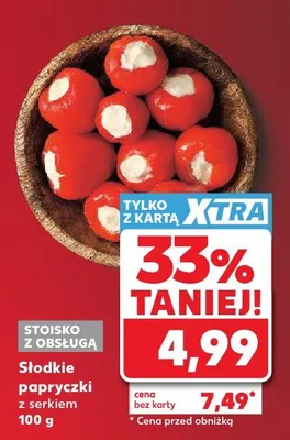 Słodkie papryczki z serkiem Kaufland promocja w Kaufland