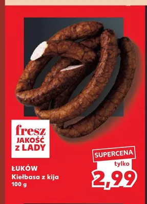 Kiełbasa z kija Łuków promocja w Kaufland