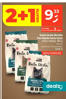 Sucha karma dla kota Pan Mięsko Kocia Uczta kurczak promocja w Dealz