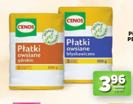 Płatki owsiane górskie Cenos promocja w Stokrotka