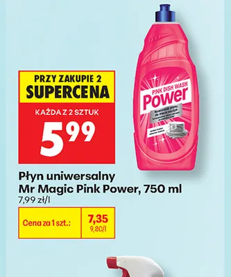 Płyn uniwersalny Mr Magic Pink Power promocja w Biedronka