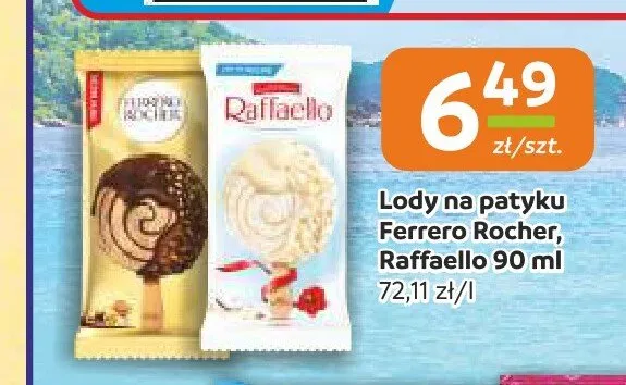 Lody na patyku Ferrero Rocher promocja w Społem Częstochowa