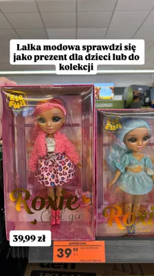 Lalka modowa Roxie Cool Girl Ele Fun różowe włosy promocja w Biedronka