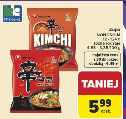 Zupa Nongshim promocja w Carrefour Market