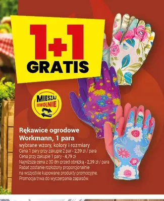 Rękawice ogrodowe Workmann promocja w Twój Market
