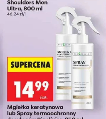 Spray termoochronny do włosów Bioelixire promocja w Biedronka