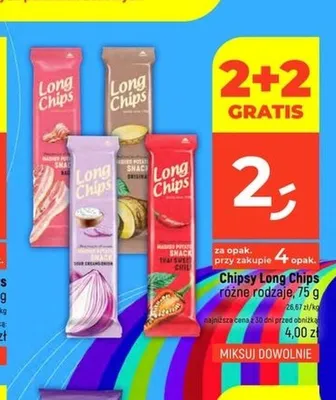 Chipsy Long Chips Bacon promocja w Dealz