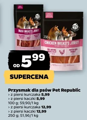 Przysmak dla psów z piersi kurczaka promocja w Netto